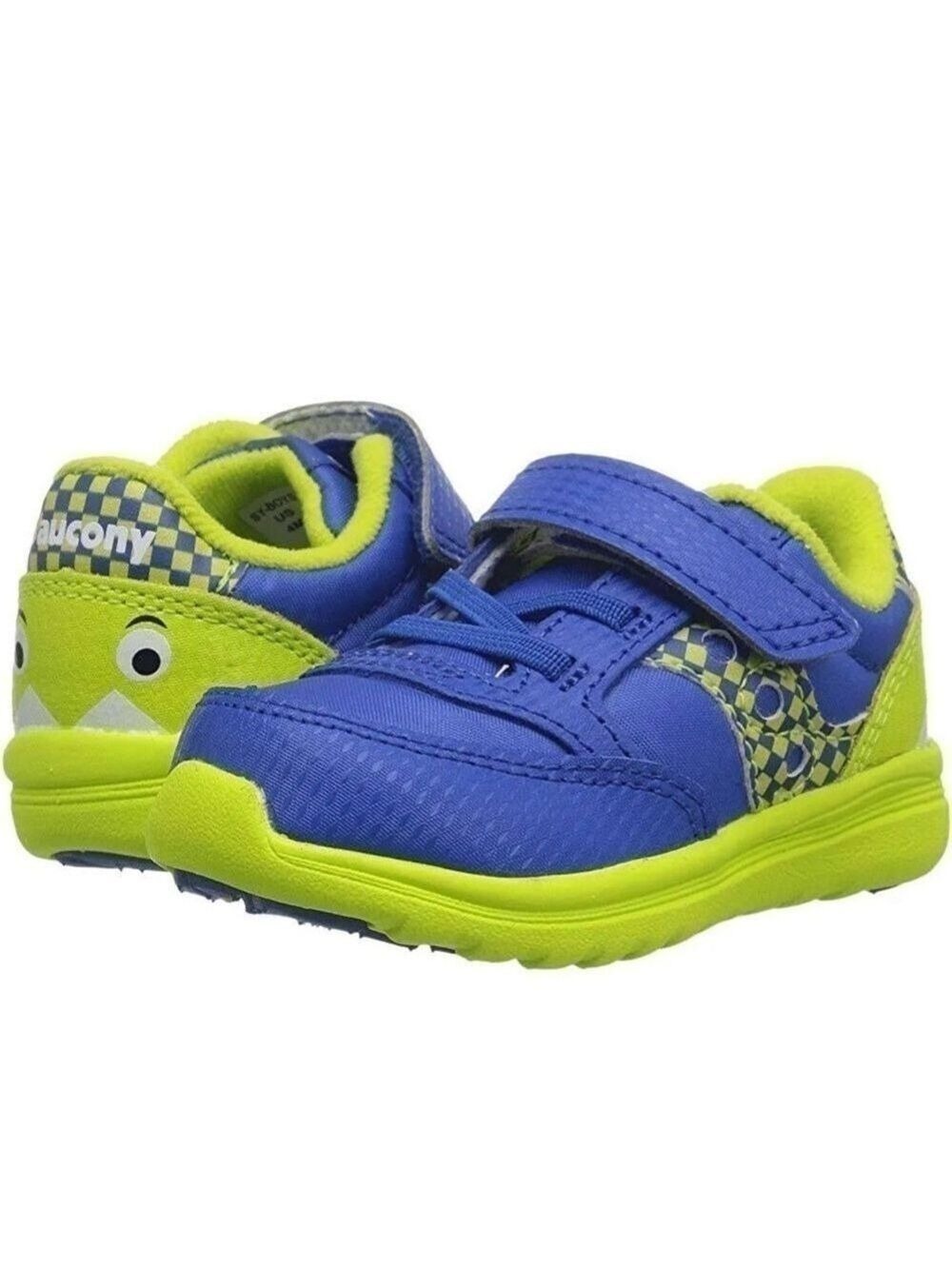 Baby Infant Saucony Jazz Lite Blue Green Sneaker Size 4!